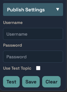 publish settings screenshot