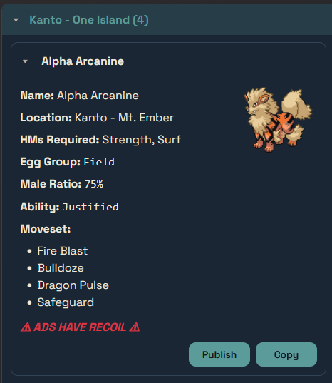 publish alpha screenshot