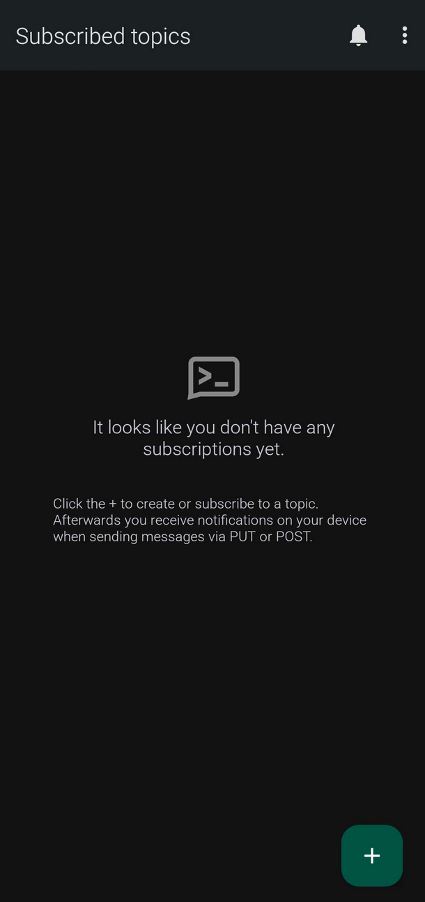 ntfy Android settings screenshot